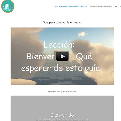 Curso de autoayuda para la Ansiedad y otros trastornos relacionados con la ansiedad. Licencia para 12 meses