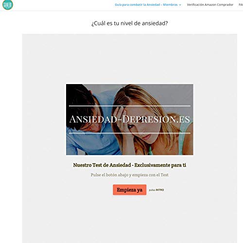 Curso de autoayuda para la Ansiedad y otros trastornos relacionados con la ansiedad. Licencia para 12 meses