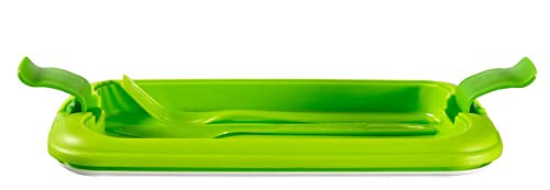 Curver - Bento hermético Hermético para Alimentos Lunch & Go 1,4L. - Con Cubiertos - 2 Compartimentos + Separador Interno - Color Verde Lima