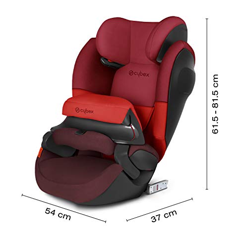 Cybex - Silla de coche grupo 1/2/3 Pallas M-Fix SL, silla de coche 2 en 1 para niños, para coches con y sin ISOFIX, 9-36 kg, desde los 9 meses hasta los 12 años aprox.Pure Black