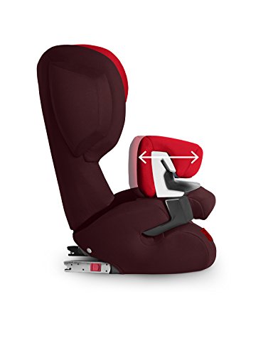 Cybex Silver Juno 2-Fix 517000959 Silla de Coche, Grupo 1, con Isofix, Rojo (Rumba Red)