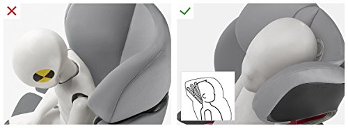 Cybex Silver Solution X2-Fix - Silla de coche con y sin Isofix, Grupo 2/3 (15-36 kg), Desde los 3 hasta los 12 años aprox., Cobblestone (light grey)