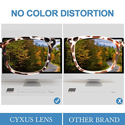 Cyxus Gafas con Filtro de luz Azul bloqueo de luz azul, Gafas con Filtro - Anti Luz Azul para Ordenador, Anti-reflejantes para Hombre y Mujer