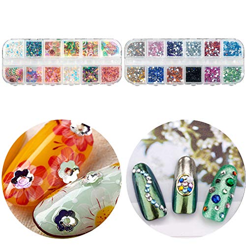 Czemo Kit de Diseño de Arte de Uña con 15 Pinceles de Arte de Uñas 10 Rollos de Cintas Adhesivas Uñas 5 Lápiz de Punto 2 Cajas decoraciónlima de uñas Kit de herramientas para manicura de uñas