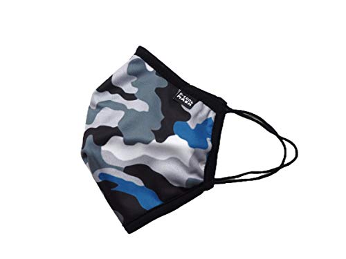 D Cool Mask Mascarilla Higienica Lavable y Reutilizable Fabricada en Portugal con Filtro Incorporado + 30 Lavados. Tejido Suave y Ajustable a Nariz y Boca. Talla Adulto. Pack de 3 unid.