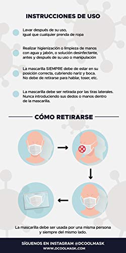 D Cool Mask Mascarilla Higienica Lavable y Reutilizable Fabricada en Portugal con Filtro Incorporado + 30 Lavados. Tejido Suave y Ajustable a Nariz y Boca. Talla niño. 1 unid. Estampado Universo