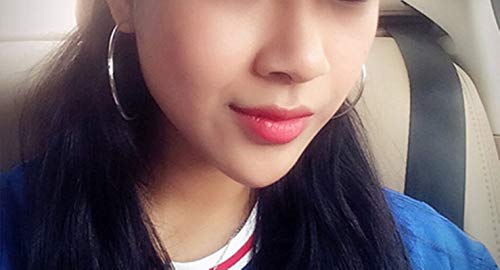 Daesar Pendientes Hombre Acero Inoxidable Plata Pendientes Mujer Pendientes Redondo Grande