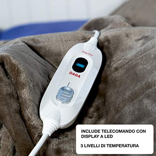 Daga SOFTY PLUS 3757 - Manta eléctrica doble, 180 x 140 cm, lavable a máqui