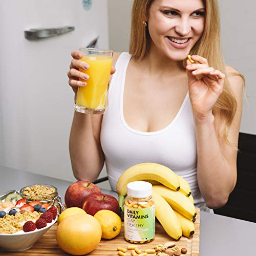 DAILY VITAMINS – Complejo de vitaminas y minerales esenciales - 180 cápsulas (3 meses) – vegano –Multivitaminas hombre / mujer – de Get In Shape