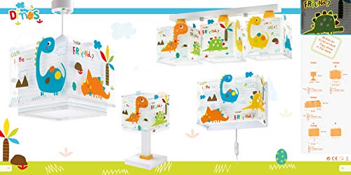 Dalber Lámpara de Sobremesa Dinos E14, Multicolor