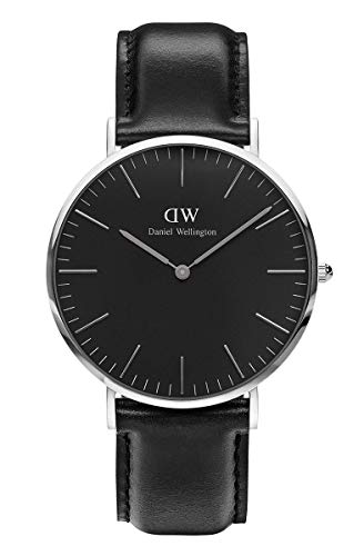Daniel Wellington Reloj analogico para Unisex de Cuarzo con Correa en Piel DW00100133