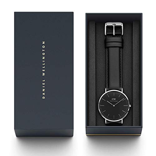 Daniel Wellington Reloj analogico para Unisex de Cuarzo con Correa en Piel DW00100133