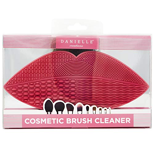 Danielle Creations - Esterilla de limpieza para maquillaje con forma de labios
