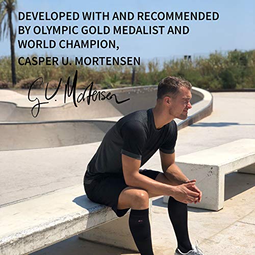 DANISH ENDURANCE Calcetines de Compresión 1 par (Negro sólido, EU 43-47)