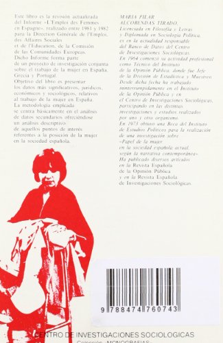 Datos sobre el trabajo de la mujer en España (Monografías)