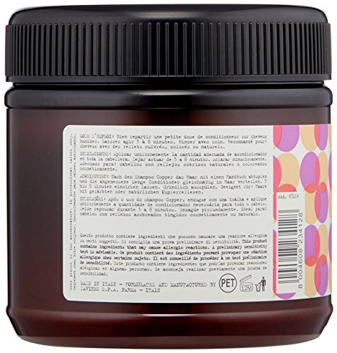 Davines alchemic conditioner copper (for natural or copper hair) 250ml.