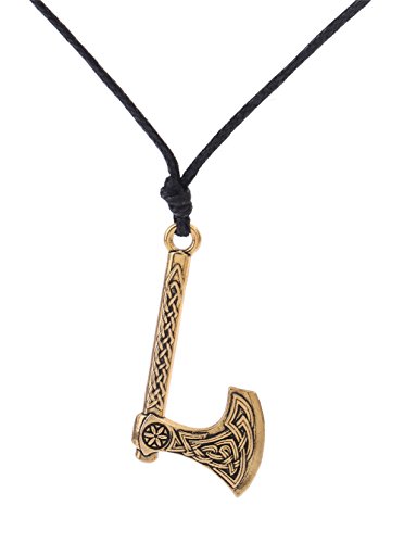 Dawpara Vintage Pagan Viking Axe Anchor con Slavic God SVARGA Colgante Collar Nórdico Hombre Mujer Regalo Joyería