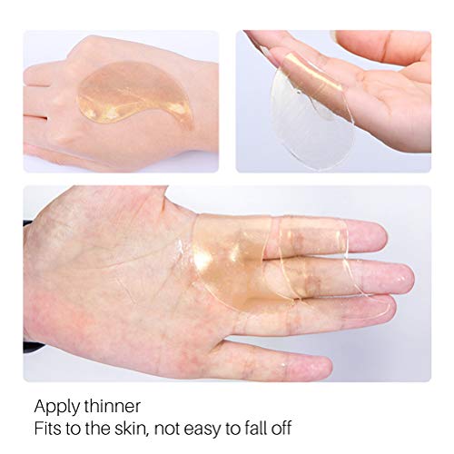 Daxoon Almohadillas para los Ojos Almohadillas antienvejecimiento, 30 Pares de mascarilla hidratante antienvejecimiento con ácido hialurónico para Mejorar Las Bolsas de los Ojos