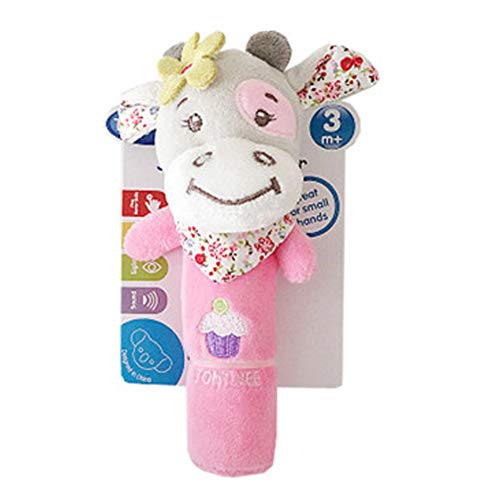 DDG EDMMS sonajero bebé ternero peluches para cunas juguete juguete que cuelga, cochecito de bebé de juguete cama de asiento de coche, juguete del desarrollo de la actividad recién nacido, bebé q