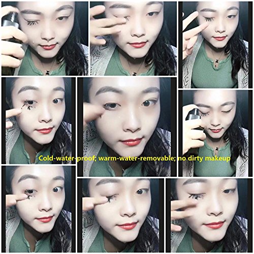 DDK 4D Silk Fiber Eyelash Mascara en Crema Para Pestañas Impermeable Negro Extensiones de Pestañas, Estilo Extralargo, Máscara Lavable con Agua caliente Por Nicebelle