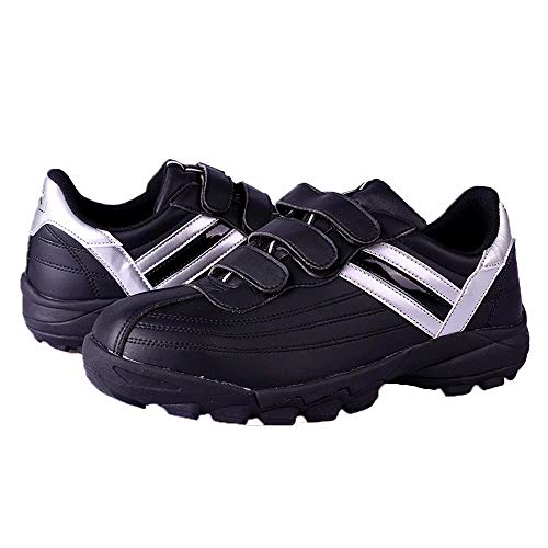 DDTX Zapatos de Seguridad para Hombre Ligeros SBP, Zapatillas de Trabajo con Puntera de Acero Y Entresuela de Acero, Calzado Industrial y Deportivo Negro Talla 44