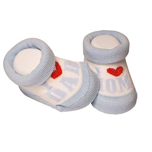 De regalo de calcetines para bebé Regalo único para baby shower o recién nacido para niños y niñas 1 par 0-3 meses