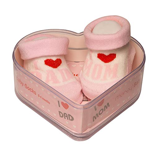 De regalo de calcetines para bebé Regalo único para baby shower o recién nacido para niños y niñas 1 par 0-3 meses