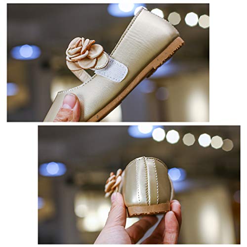 DEBAIJIA Princess Niñas Zapatos 2-8 Años Zapatillas Moda Niños Clásico Hermosa Flor Tendencia Primavera Otoño Fondo Suave Cuero Correr Baile Dulce Pequeño Fresco Caminar Al Aire Libre