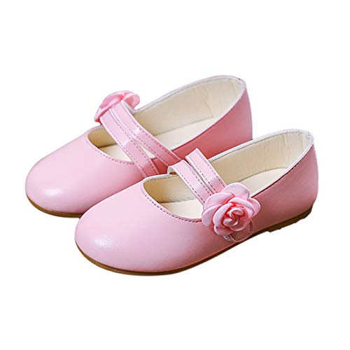 DEBAIJIA Princess Niñas Zapatos 2-8 Años Zapatillas Moda Niños Clásico Hermosa Flor Tendencia Primavera Otoño Fondo Suave Cuero Correr Baile Dulce Pequeño Fresco Caminar Al Aire Libre