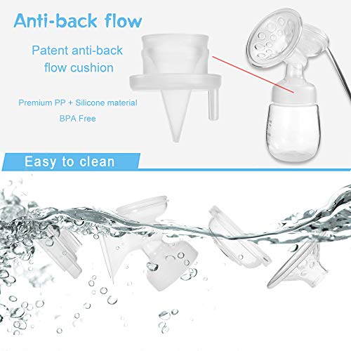 Decdeal Bomba de lactancia Eléctrica de confort única Salcaleches Eléctrico Extractor de leche Recargable con 9 Niveles de Succión y Masaje de mama