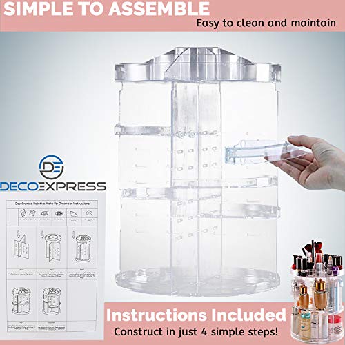 DECO EXPRESS Tocadores Maquillaje Make Up Organizer Ordenar Maquillaje Decoración Baño Organizador de Cosmeticos