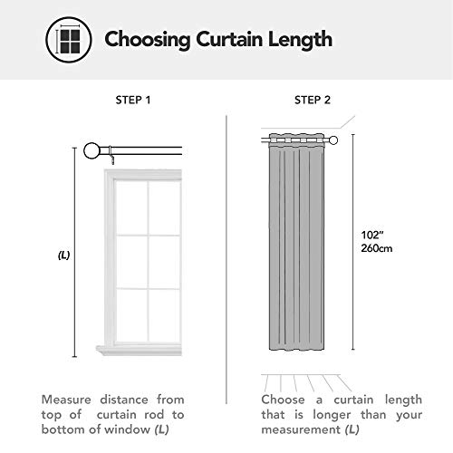 Deconovo Cortinas Salon Dormitorio Moderno Opacas Suaves para Ventanas de Color Liso 1 Pieza con Ojales 140 x 260 cm Beige Oscuro