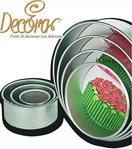 Decora 0062612 Molde PROFESSIONALE Aluminio ANODIZADO Circular Ø CM 20 X 10 H