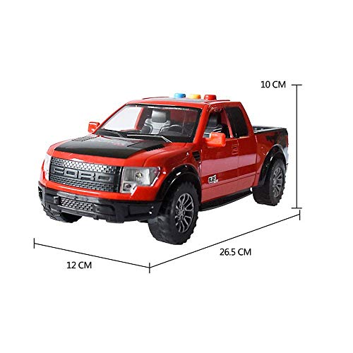 Decoración de escritorio del camión de juguete Tome fricción de coches de juguete de tracción accionó el mini vehículos coches de juguete juguetes Monster Truck Tire hacia atrás de dibujos animados ve