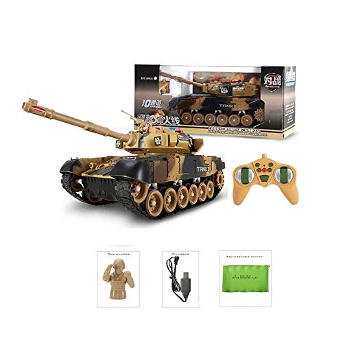 Decoración de escritorio remoto de control del vehículo blindado truco de coches de juguete, tanque de control remoto for la Infancia, de combate a gran escala de simulación Modelo cañón de juguete fo