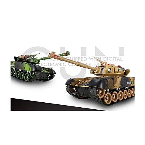 Decoración de escritorio remoto de control del vehículo blindado truco de coches de juguete, tanque de control remoto for la Infancia, de combate a gran escala de simulación Modelo cañón de juguete fo