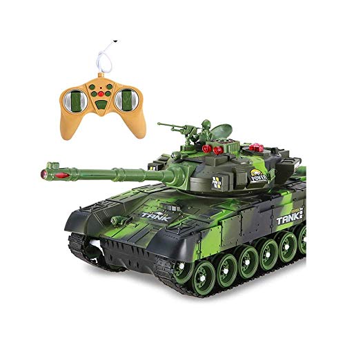 Decoración de escritorio remoto de control del vehículo blindado truco de coches de juguete, tanque de control remoto for la Infancia, de combate a gran escala de simulación Modelo cañón de juguete fo