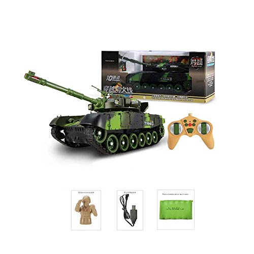 Decoración de escritorio remoto de control del vehículo blindado truco de coches de juguete, tanque de control remoto for la Infancia, de combate a gran escala de simulación Modelo cañón de juguete fo