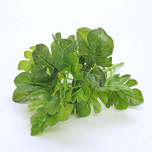 Decoración del hogar Planta de simulación Planta Verde arreglo de Flores en Maceta Planta Pared Material a Juego eneldo Verde Hoja de ceja Verde