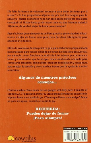 Deja de fumar ¡para siempre!: Ideas y trucos eficaces para liberarse del tabaco de una vez por todas: 13 (52 Ideas Brillantes)