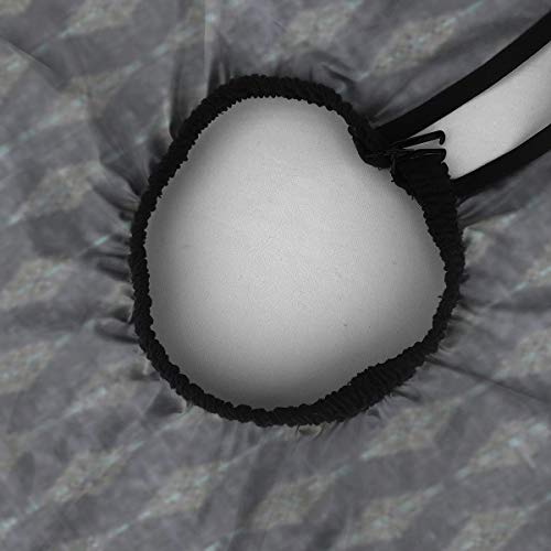 Delantal de pelo para peluquería, capa de peluquería Petra Diamond Dark Hair Salon Cape con cierre a presión para corte de pelo, peinado y champú de 55 x 66 pulgadas