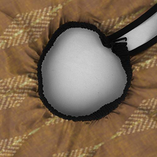 Delantal de pelo para peluquería, capa de peluquería Petra Diamond ocre con cierre a presión para corte de pelo, peinado y champú de 55 x 167 cm