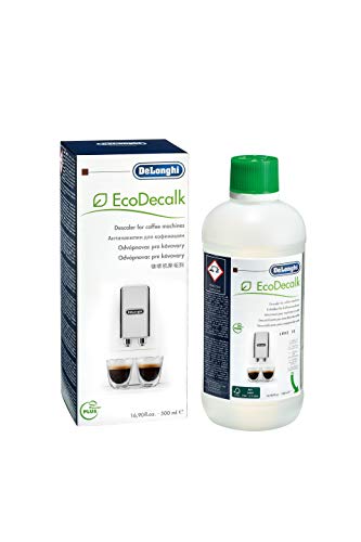 De'longhi Ecodecalk - Líquido descalcificador universal, cafeteras superautomáticas, 500 ml, ecológico y eficiente, compatible cafeteras modelos ECAM / ETAM