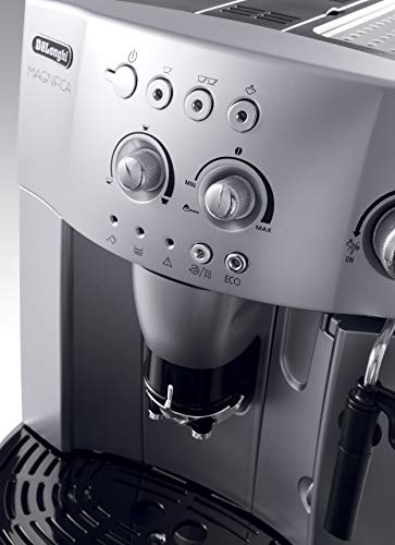 De'longhi Magnifica Esam 4200.S - Cafetera superautomática, 1450w, sistema cappuccino, capacidad 1,8l, 15 bares presión, plateado