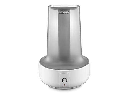 DeLonghi UHX17 Humidificador, 200 W, vapor caliente y humidificación fresca, depósito extraíble 1.6 L, 7h de funcionamiento, indicador de Auto apagado, plástico, blanco
