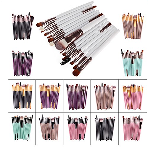 Demarkt 15X Brocha para Maquillaje Set de Herramientas Base Polvo Kit