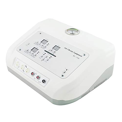 Denshine 4 en 1 Ultrasónica Microcorriente Scrubber de Piel Máquina de Diamante Microdermoabrasión Equipo Profesional del Salón Cuidado Facial para Uso Personal Casero