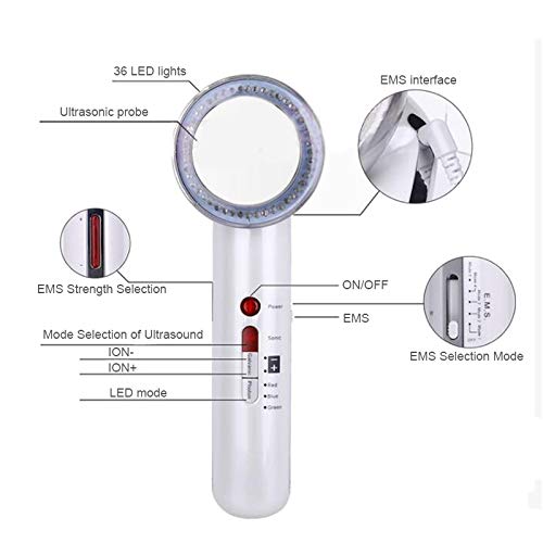 Denshine 7 en 1 Ultrasonido Cavitación Anti Celulitis EMS Máquina para Adelgazar Cuerpo Masajeador Facial LED Fotón Terapia de Cavitación Ultrasónica