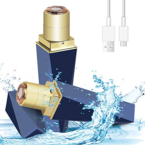 Depiladora de Vello Facial para Mujer, Kit Eliminación de vello facial Afeitadora sin dolor para Mujer, Depiladora Eléctrica sin Dolor para Labios, Mejillas, Bikini, Piernas, Brazo