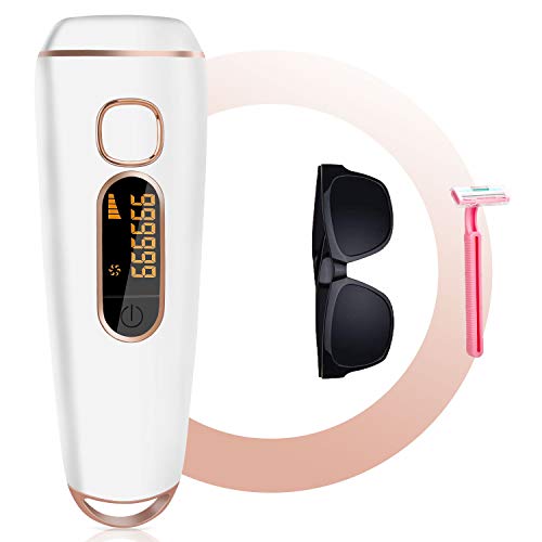 Depiladora Luz Pulsada IPL, Nivlan Depilación permanente, 990,000 Pulsaciones IPL Depiladora para Cuerpo, Cara, Piernas y Zonas Precisión, 2 Modos de Depilacion Definitiva Profesional